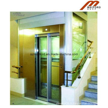 Ascenseur de villa de voiture de verre de sécurité pour la résidence